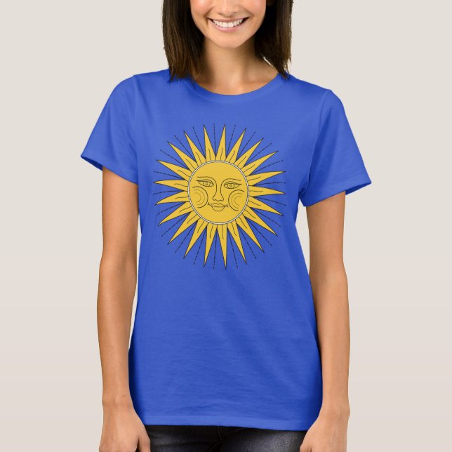 Camiseta Vintage Smiling Sun (Frente)