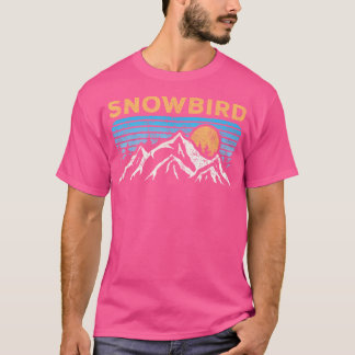 Camiseta Vintage Snowbird Utah Retro Mountain Hiking Souven
