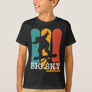 Camiseta Vintage Snowboard Resort Big Sky Montana