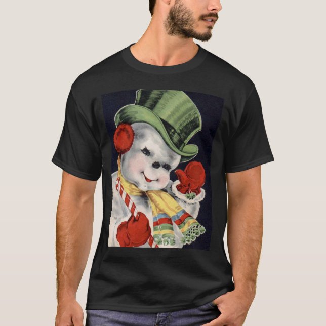 Camiseta Vintage Snowman T-shirt (Frente)