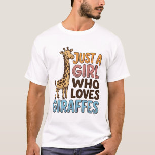 Camiseta Vintage Só Uma Garota Que Ama Girafas (5)