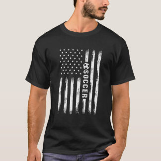 Camiseta Vintage Soccer 4 De Julho Men USA American Flag B