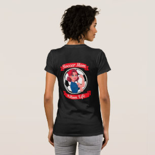 Camiseta Vintage Soccer Mãe com Bolas Engraçada Mãe