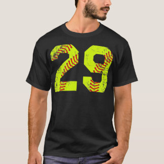 Camiseta Vintage Softball 29 Jersey Number