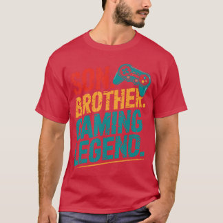 Camiseta Vintage Son Brother Gamer Legendee Jogo de Vídeo G