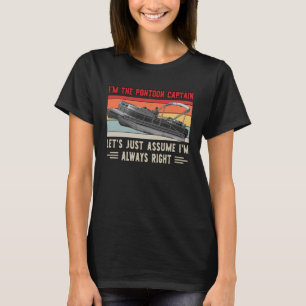 Camiseta Vintage sou o Capitão Pontoon Boat