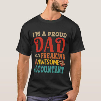 Camiseta Vintage Sou Um Pai Orgulhoso De Um Incrível Contad