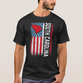 Camiseta Vintage South Carolina State USA Flag Shirt South 