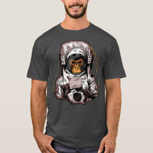 Camiseta Vintage Space EploreTravel Astronauta Mackey Art