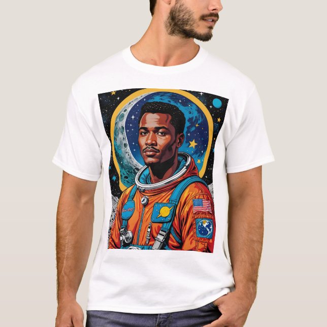 Camiseta Vintage Space Explorer Astronaut T-Shirt (Frente)