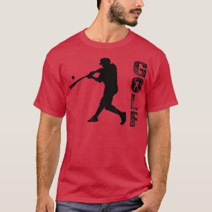 Camiseta Vintage Sport Golf Amadurece Golf Man Silhout