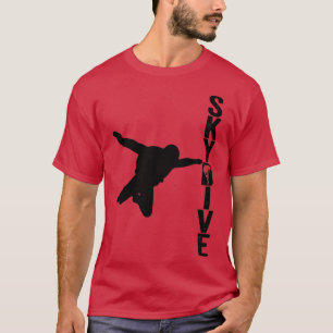 Camiseta Vintage Sport Skydiving Amante Skydiving Man Silho