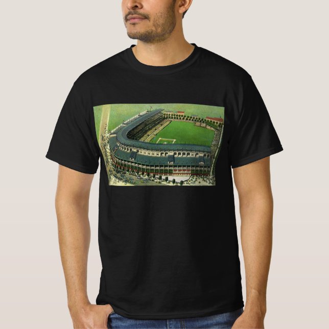 Camiseta Vintage Sports Baseball Stadium, Vista Aérea (Frente)