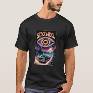 Camiseta Vintage Stack And Hdol Bitcoin UFO Crypto