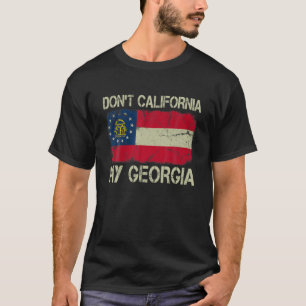 Camiseta Vintage State Flag Don to California My Georgia T 