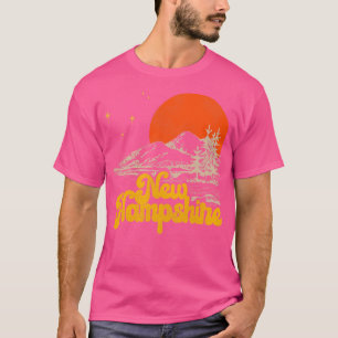 Camiseta Vintage State of New Hampshire Meio século Distres