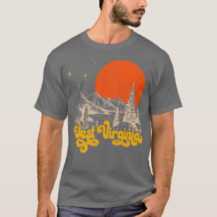 Camiseta Vintage State of West Virginia Meio século Distres