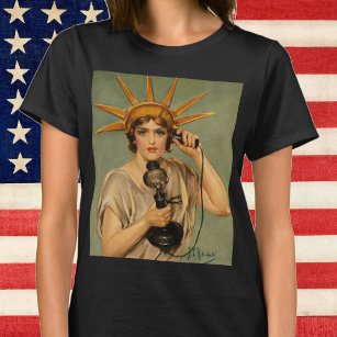 Camiseta Vintage Statue of Liberty, WWI Patriotic War Ad