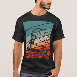 Camiseta Vintage Steam Locomotive Train Spot