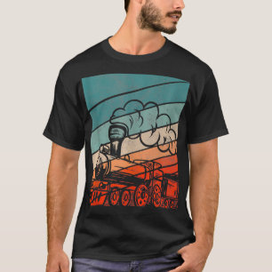 Camiseta Vintage Steam Locomotive Train Spot