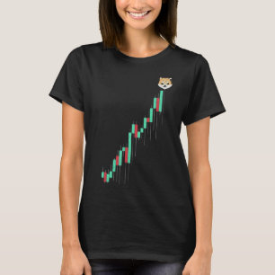 Camiseta Vintage Stock Chart Dogelon Mars Elon Moedas Para