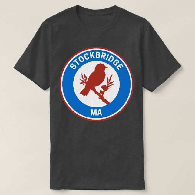 Camiseta Vintage Stockbridge Massachusetts (Frente do Design)
