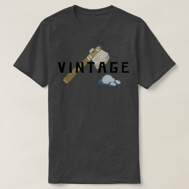 Camiseta Vintage Stone Ax (Frente do Design)