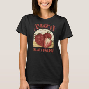 Camiseta Vintage Strawberry Jam Organic & Homemade Sinal