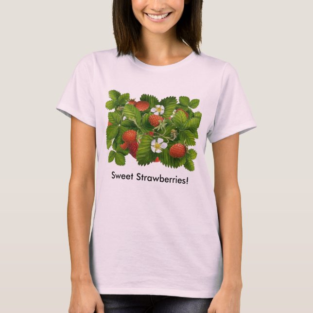 Camiseta Vintage Strawberry Plant (Frente)