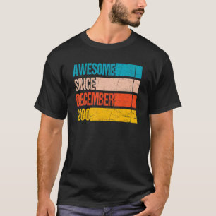 Camiseta Vintage Stripe Color Admirável Desde Dezembro De 2
