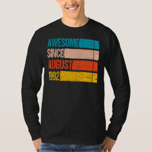 Camiseta Vintage Stripe Color Incrível Desde Agosto De 1992