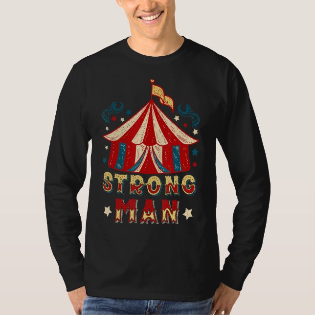 Camiseta Vintage Strong Man Costume Circus (Frente)