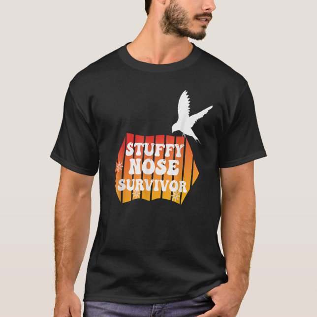 Camiseta Vintage Stuffy Nose Survivent (Frente)