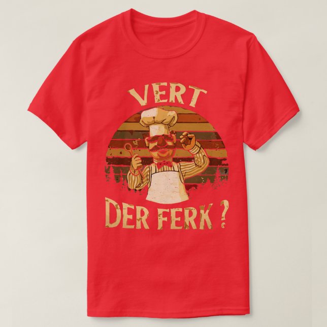 Camiseta VINTAGE Sueco Chef Pin 1 (Frente do Design)