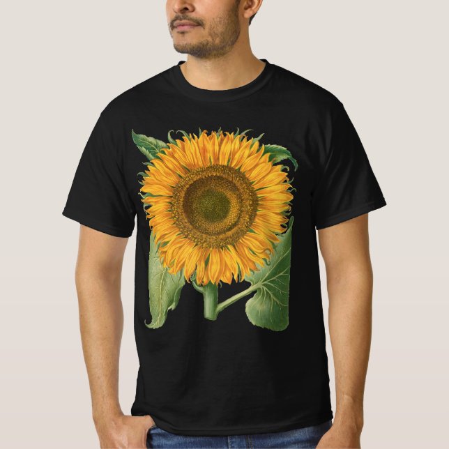 Camiseta Vintage Sunflower Flower por Basilius Besler (Frente)