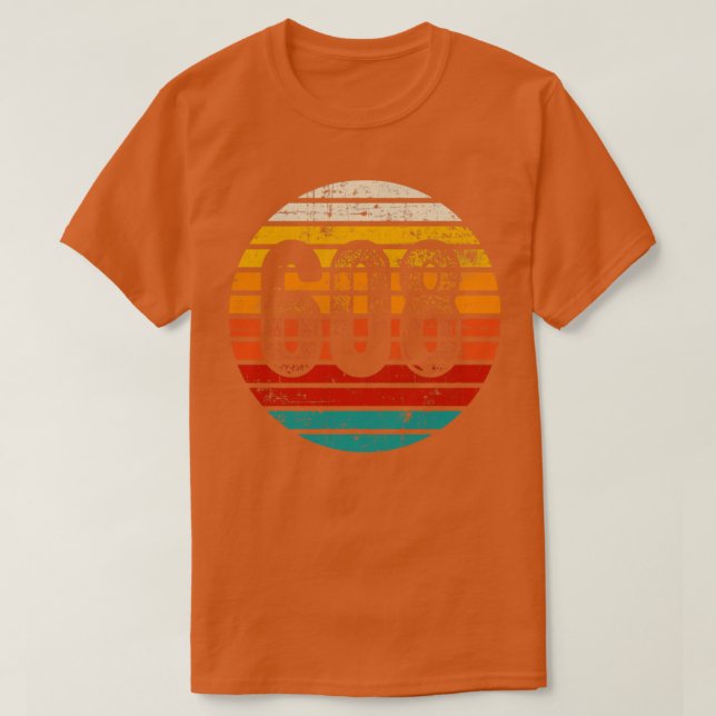 Camiseta Vintage Sunset 608 Código de área (Frente do Design)