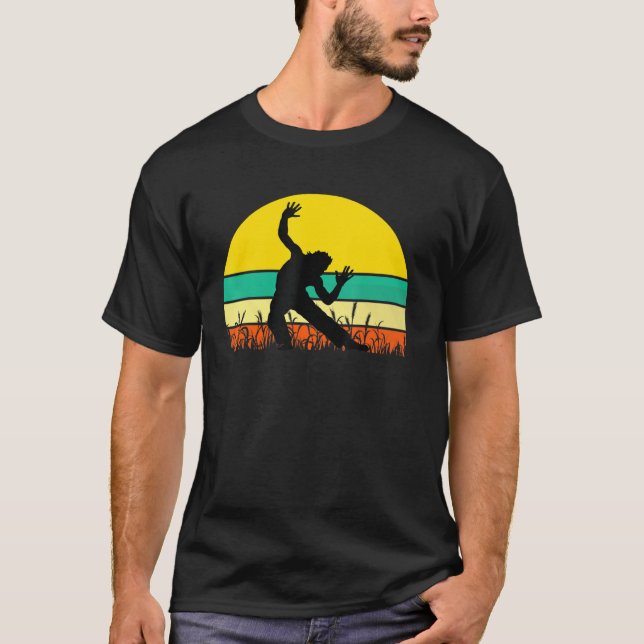 Camiseta Vintage Sunset Capoeira Silhueira Retro (Frente)