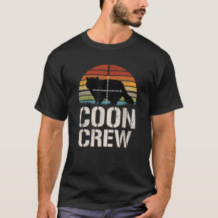 Camiseta Vintage Sunset Coon Hunter Group Racoon Hunter