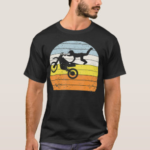 Camiseta Vintage Sunset Dirt Bike Rider Supercross MX