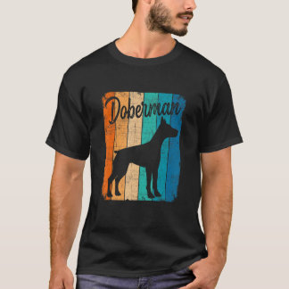 Camiseta Vintage Sunset Doberman Dog Pet  Dog Owner