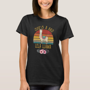 Camiseta Vintage Sunset Ela é uma má mãe da Lela Llama