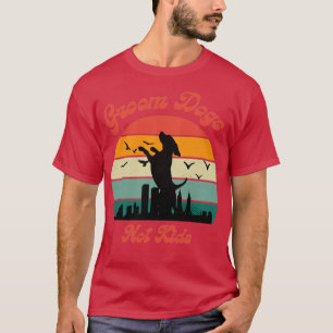 Camiseta Vintage Sunset Funny Groom Dogs não Kids2