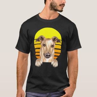 Camiseta Vintage Sunset Greyhound Dog
