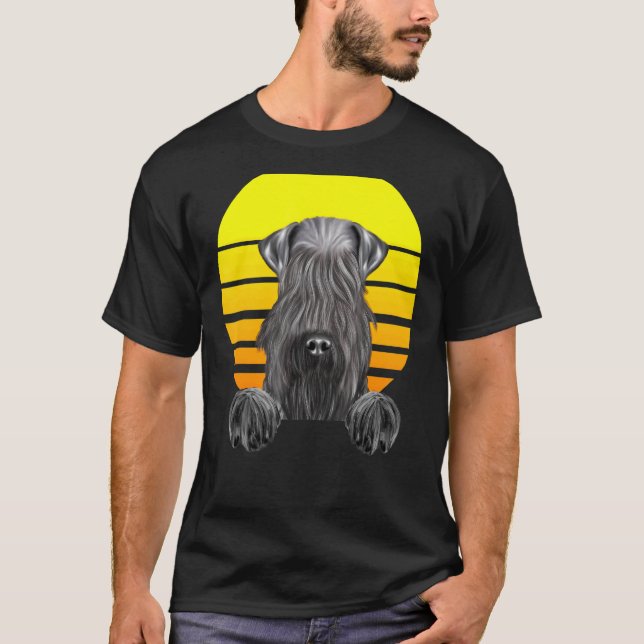 Camiseta Vintage Sunset Kerry Blue Terrier Cog (Frente)