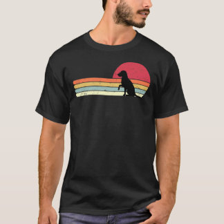 Camiseta Vintage Sunset Labrador Silhouter Style
