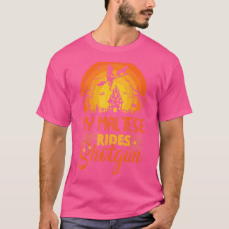 Camiseta Vintage Sunset Meu Cachorro Maltês Roubou
