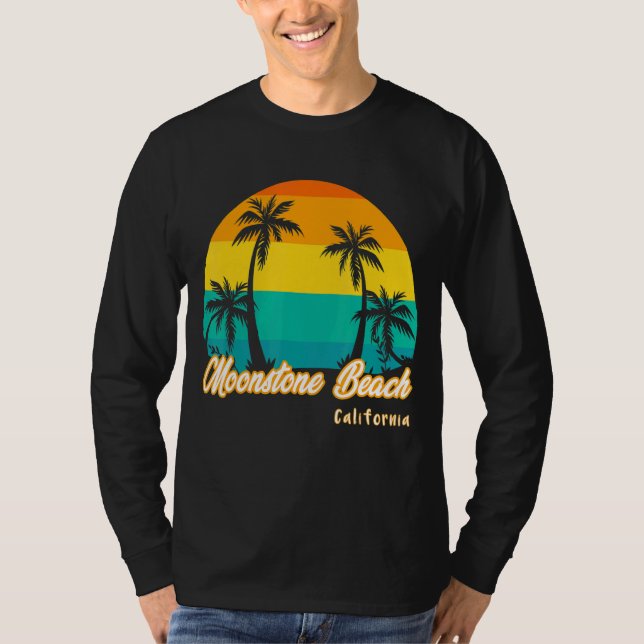 Camiseta Vintage Sunset Moonstone Beach Cambria Ca Summer (Frente)