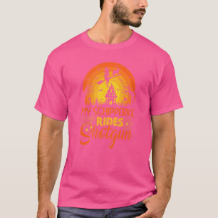 Camiseta Vintage Sunset My Schipperke Dog Ride Shotgun Hall