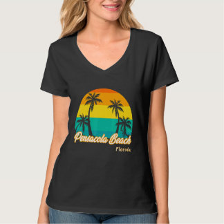 Camiseta Vintage Sunset Pensacola Beach Florida Summer Vaca