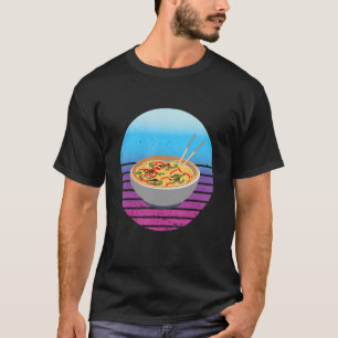 Camiseta Vintage Sunset Pho Bowl Comida Asiática Pho Noodle